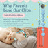 BIGSPINACH Silicone Pacifier Clips for Boys & Girls Personalized Pacifier Holder;Neutral & Cute Pacifier Clips