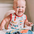 6m-3T BapronBaby Retro Airplanes Bapron - No Neck Tie Safer Bib for Baby & Toddler - Soft Waterproof Stain Resistant