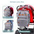 Backpack ISMGN Diaper Bag with Changing Station, Large Diaper Bag, Baby Bag, Multifunctional Diaper Bag, Gray