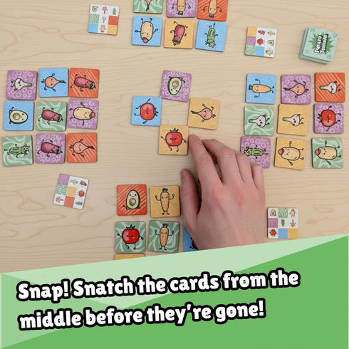 TADU 6+ 2-4 30 Potato Tomato Quick Card Game for Children and Adults Travel Game Board Game for Families Ages Players