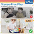 Tidy Tales 1-3 1, 2, 3 Busy Book for Toddlers - No Loose Pieces - Montessori Toys for Year Olds - Mess-Free Airplane