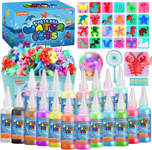 Magic Water Elf Toy Kit, Water Gel Kit Pets, 20 Gels &
