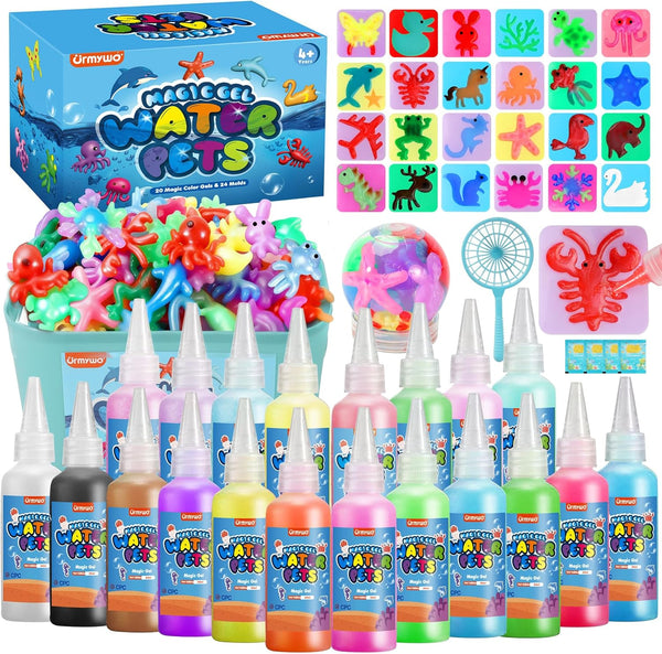Magic Water Elf Toy Kit, Water Gel Kit Pets, 20 Gels &