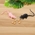 Toyvian 16 Pcs Fake Rats - Realistic Mouse Models Halloween Rats Trick Prank Toys, Spooky Miniature Rats Figurines