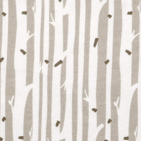 Birch Stripe Deluxe Flannel Changing Pad Cover, Cotton Flannel, Fits Standard Changing Pad 16 in x 32 in