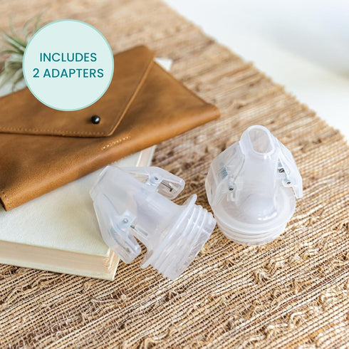 S1 S2 3-Step (Set 2) Motif Medical Pump-to-Bag Electric Breast Pump Adapter -Compatible w/Spectra & Breast Pump - Pump