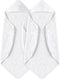 Yoofoss Hooded Baby Towels for Newborn 2 Pack 100% Muslin Organic Cotton