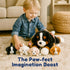 Mommy 4 Tummy 3 5" 10" 8" PixieCrush Dog Stuffed Animals - Bernese with Puppies in Her - Huggable and Fluffy Dog