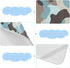 SyXIOP 28" 52" Camouflage Blue Cooling Baby Crib Mattress Cover x Absorbent Mattress Pads for Baby&Toddler