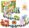 Oomloid 11 Pcs Magnetic Train Set Montessori Toys for 1 2 3 Years