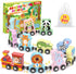 Oomloid 11 Pcs Magnetic Train Set Montessori Toys for 1 2 3 Years