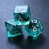 Ocean Moss DND Dice Set: Unique Aquamarine Resin Polyhedral Dice for D&D and Pathfinder