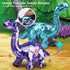2 2-7 Koonie Dinosaur Toys for Girls, Year Old Girl Toys, Purple Dinosaur Remote Control Reversible Sequins Dinosaur