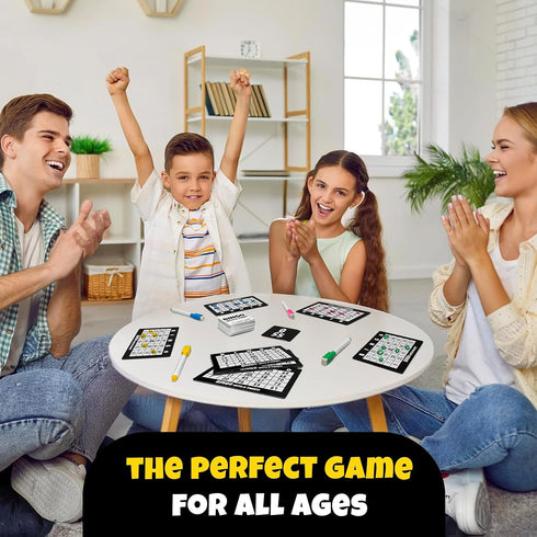 Bingo with a Twist Party Game, Bingo with Action Cards, Fun Twist, Action Cards with a Block, Swap, and Steal, no More