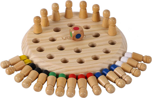 TOWO Wooden Memory Games - Family Board Games for Kids and Adults, Educational Toys for 3 Years Old