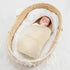 Cozy 40x30in Knit Baby Blanket Soft Warm Newborn Receiving Swaddle Blankets for Crib Infant Boy Girl Creamy White