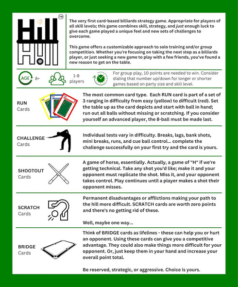 Generic Hill Hill - A Card-Based Billiards Strategy Game