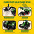 Set 8-Wheel 3-9, Uarzt Remote Control Tractor Toy with Trailer | Metal Front & Front Loader Farm Vehicle with Lights