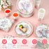 Hushee 200 Pcs Pink Elephant Baby Shower Party Supplies - Paper Plates, Napkins & Cups for 50 Guests