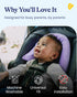 2-in-1 GoldBug Baby & Toddler Car Seat Head Support - Plush Purple