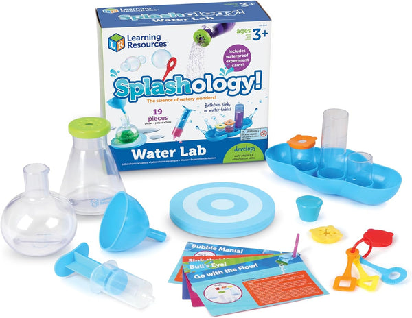 Learning Resources Splashology! Water Lab Science Kit, STEM Playtime, Water Activities, 19