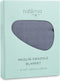 Natemia Baby Muslin Swaddle Blanket (Gray) - Silky Soft, Gentle Receiving Blankets