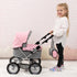 67 41 68 1300800 Bayer Design Baby Doll Trendy Pram in Grey/Pink, x x centimeters