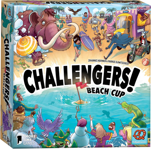 Challengers! Beach Cup Card Game — Strategy Game for 1-8 Players, Fun Family Game for Ages 8+