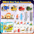 Set Sets Playset 3 4 5 6 Train for Toddlers, Electric Magnetic Train w/Steam, Music, Lights for Kids Track Christmas