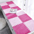 12pcs Decoration(11.8x11.8x0.55in,Rose Plush Puzzle Foam Floor Mat, Soft Thicken Fluffy Interlocking Square Foam Tiles