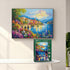 1000 2 Pack Puzzles for Adults Pieces, Unique Jigsaw Puzzle for Adults, Garden Town and Darkness Theme, Idea Family