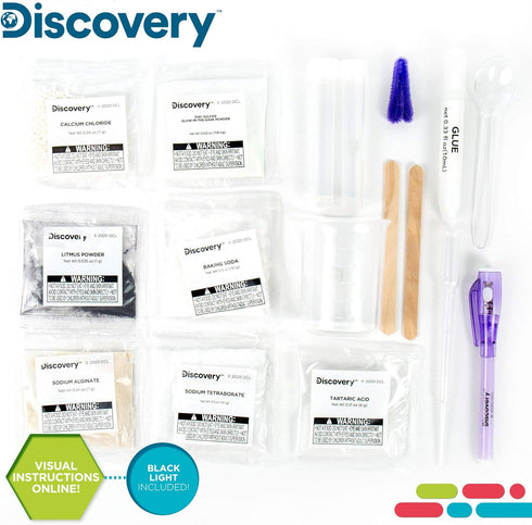 Discovery Extreme Chemistry STEM Science Kit - At-Home Chemistry Experiments for Kids Ages 8-10, Birthday Party