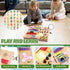 23-in-1 1-3, Montessori Busy Board with LED Lights Educational Wooden Activity Toy for Toddlers Ages Travel Sensory