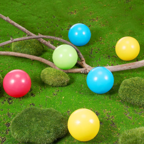 6 Bulldozer 1.75 Inch Civaner Pieces Multi Colored Plastic Replacement Balls Small Popper Toy Balls Soft Crush Proof