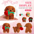 Liliful 20 Pcs Valentine Animals Dog with Rose - Mini Valentine's Day Plushie Gifts