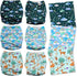 3.0 Mama Koala Cloth Diapers for Babies, One Size Washable and Reusable Pocket Diapers for Newborns and Toddlers