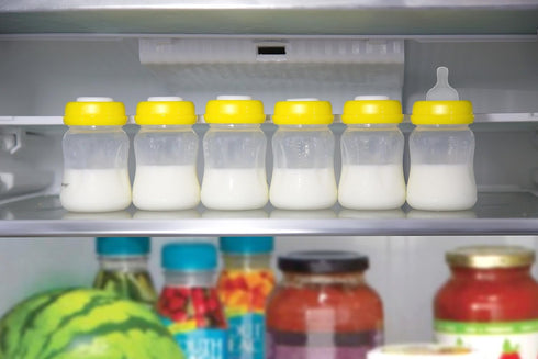 6pc Set 6.oz 180ml Breastmilk Bottles with Leak Proof Lids by Max Strength Pro, Reusable Wide Neck Bottles Best