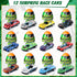 Cleboen Set 12 Pack Race Car Surprise Egg for Kids, Blind Eggs with Alloy Race Car Toys Inside, Ideal Birthday Gift