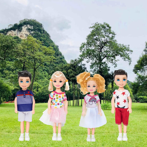 10 Sets 5 Inch ONEST Mini Dolls with Doll Clothes Party Grown Outfits Doll Accessories for Kids