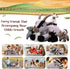 5 Set 18 Inch Mommy 4 Tummy HyDren Pcs Stuffed Goat Plush Toy Goat Stuffed Animal with Babies Plushies in Her Soft Farm