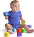 Bright Starts KaledioCubes 9pk Stack & Squeeze Blocks Baby Bath Toys - Play & Learn with Colors, Numbers & Shapes, Ages 3 Months+, Multicolor