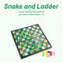 Set, Set (11.2 inch 11.2 inch) KIDAMI Magnetic Snakes and Ladders Board Game Folding Portable Design, Family Travel