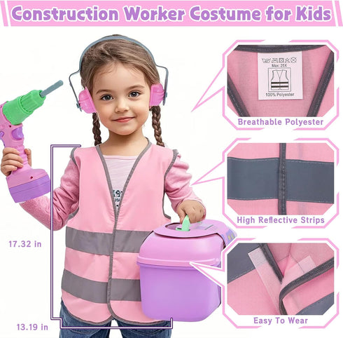 Set, 31 Hammer Set 3 4 5 6 7 Kids Tool PCS Kids Tool Box Pretend Play Construction Toy with Electric Drill Tool
