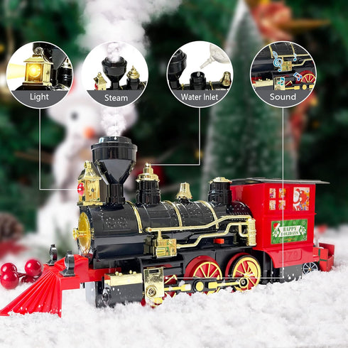 Set Sets 3 4 5 6 7 8+ OCHIDO Train - Christmas Train for Under The Tree, Electric Train Toy Gift for Boys Girls