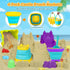 Eiranss 31Pcs Set 3 2 2 Summer 3-10 Beach Sand Toys for Kids - Sandbox Toy with Trucks, Collapsible Buckets, Castle
