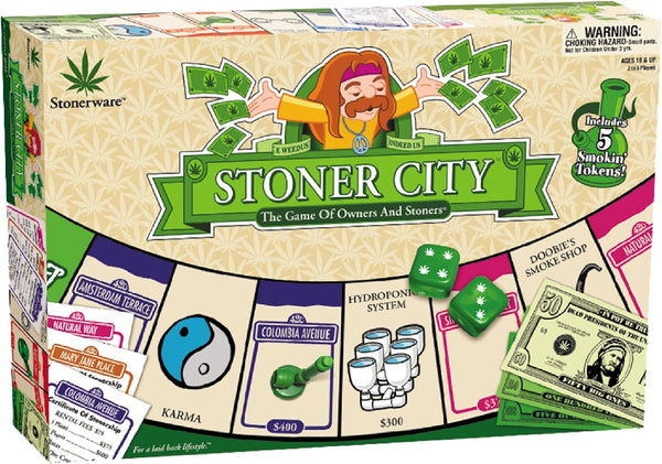 Stonerware ICUP Stoner City Board Game | Hot Box Party Game for Adults