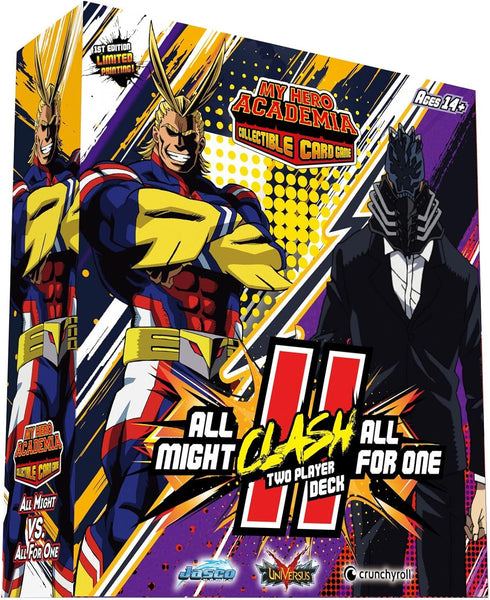 Jasco Games My Hero Academia Collectible Card Game, All Might Vs. All for One, 2 Player Decks