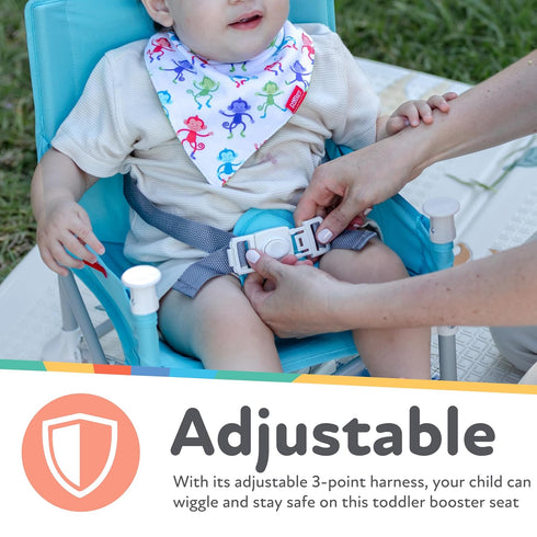 6+ 3-Point Summer Nuby Pop-Up Booster Seat with Removable Tray - Months - Portable Booster Seat for Floor
