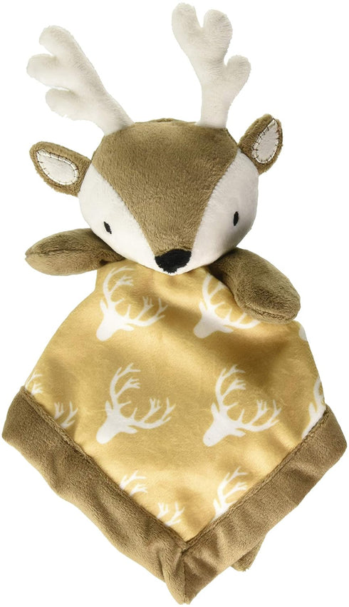 Levtex Home Baby Deer Security Blanket, Soft and Cuddly Lovey, Plush, Tan, Taupe, Brown - Nursery Gift