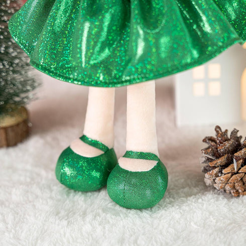 Gloveleya Dolls First Baby Doll - Soft Baby Girl Toy Green 12 Inches